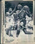 1988-92 Michael Jordan Chicago Bulls Chicago Sun-Times Original Type 1 Laser Photo - Lot of 12 (Sun Times Hologram/MEARS Type 1 Photo LOA)
