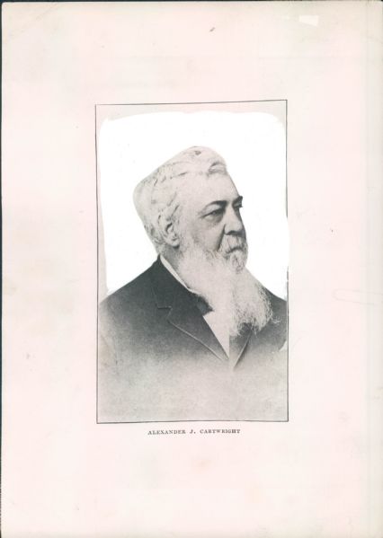 1880s depiction Alexander J. Cartwright "The Sporting News Collection Archives" Original Production Art - Lot of 3 (Sporting News Collection Hologram/MEARS Photo LOA)