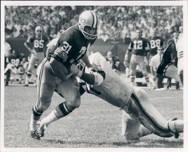 1966 Jim Taylor Green Bay Packers "The Sporting News Collection Archives" Original Type 1 8" x 10" Photo (Sporting News Collection Hologram/MEARS Type 1 Photo LOA)