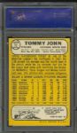 1968 Topps White Sox Tommy John #72 PSA NM-MT 8