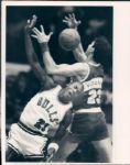1984-85 Michael Jordan Chicago Bulls vs. Sonics "Chicago Sun-Times" Original Type 1 8" x 10" Photo (Sun Times Hologram/MEARS Type 1 Photo LOA)