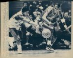 1984-85 Michael Jordan Chicago Bulls Chicago Sun-Times Original Type 1 Laser Photo - Lot of 13 (Sun Times Hologram/MEARS Type 1 Photo LOA)