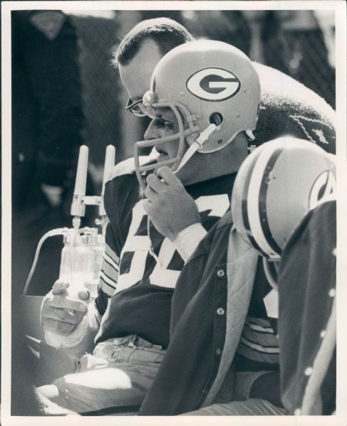 1970 Ray Nitschke Green Bay Packers "The Sporting News Collection Archives" Original Type 1 8" x 10" Photo (Sporting News Collection Hologram/MEARS Type 1 Photo LOA)