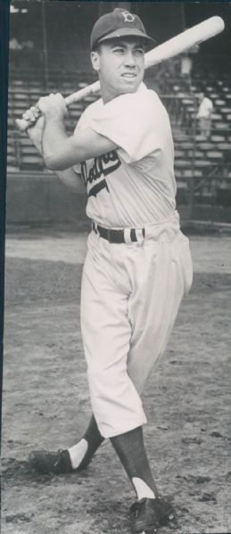 1950s circa Duke Snider Brooklyn Dodgers "The Sporting News Collection Archives" Original Type 1 3"x6" Photo (Sporting News Collection Hologram/MEARS Type 1 Photo LOA)