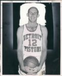 1958 George Yardley Detroit Pistons "The Sporting News Collection Archives" Original Type 1 8" x 10" Photo & Production Art  (Sporting News Collection Hologram/MEARS Type 1 Photo LOA) Lot of 2