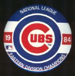 1984 Chicago Cubs National League Eastern Division Champions Button