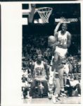 1987 Michael Jordan Chicago Bulls w/Charles Oakley "Chicago Sun-Times" Original Type 1 8" x 10" Photo (Sun Times Hologram/MEARS Type 1 Photo LOA)