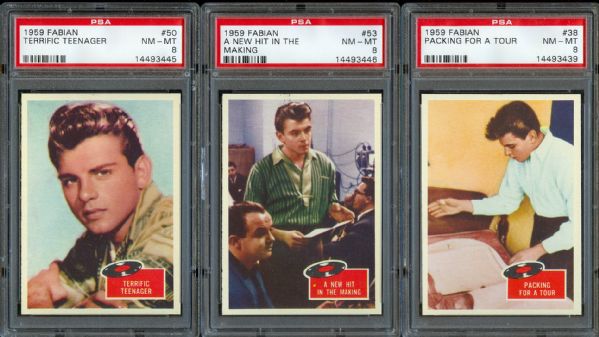 1959 Fabian PSA Graded NM-MT 8 Collection (6)