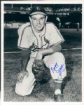 1951 depiction Nippy Jones St. Louis Cardinals Signed 8" x 10 Photo - JSA