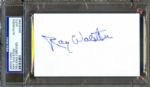 Ray Walston Signed Index Card (PSA/DNA)