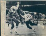 1984 Michael Jordan Chicago Bulls First Game "Chicago Sun-Times" Original Type 1 Laser Photo (Sun Times Hologram/MEARS Type 1 Photo LOA)