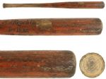 1920's  Reach DeLuxe Professional Model Side Written Bat. (MEARS LOA) 