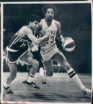 1974-76 Denver Rockets and Denver Nuggets ABA "The Denver Post Collection Archives" Original Type 1 Photo (Denver Post Collection Hologram/MEARS Type 1 Photo LOA) - Lot of 2