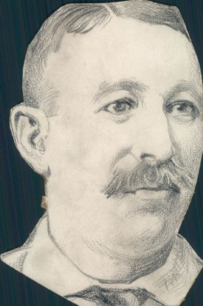 1887 Buck Ewing depiction of New York Giants "The Sporting News Collection Archives" 2 3/4" x 4 1/2" Production Art (Sporting News Collection Hologram/MEARS Photo LOA)