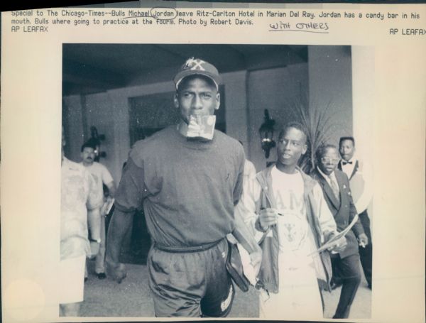 1985-91 Michael Jordan Chicago Bulls Signing Autographs "Chicago Sun-Times" Original Type 1 8" x 10" Photo Lot of 5 (Sun Times Hologram/MEARS Type 1 Photo LOA)