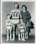 1959 Slater Martin Hawks "The Sporting News Collection Archives" Original Type 1 Production Art (Sporting News Collection Hologram/MEARS Type 1 Photo LOA) Twice Signed - JSA