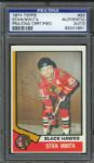 1974 Topps Stan Mikita #20 Signed Card (PSA/DNA)
