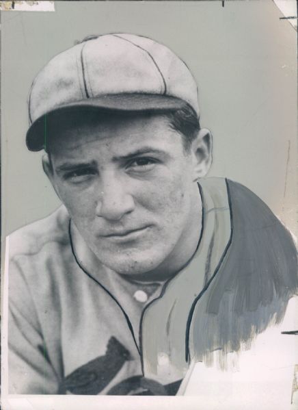 1935 Joe Medwick St. Louis Cardinals "The Sporting News Collection Archives" Original Production Art (Sporting News Collection Hologram/MEARS Type 1 Photo LOA)