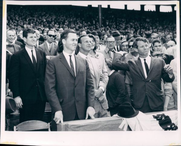 1964 Robert Kennedy Fenway Park "The Sporting News Collection Archives" Original Type 1 8"x10" Photo (Sporting News Collection Hologram/MEARS Type 1 Photo LOA)