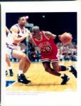 1988-93 Michael Jordan Chicago Bulls Chicago Sun-Times Original Type 1 Photo One With Adversary Jerry Krause - Lot of 14  (Sun Times Hologram/MEARS Type 1 Photo LOA)