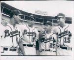 1954-59 Milwaukee Braves The Sporting News Collection Archives Original Type 1 8 x 10 Photo - Lot of 5 (Sporting News Collection Hologram/MEARS Type 1 Photo LOA)