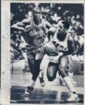 1984-85 Michael Jordan Chicago Bulls Chicago Sun-Times Original Type 1 Laser Photo - Lot of 13 (Sun Times Hologram/MEARS Type 1 Photo LOA)