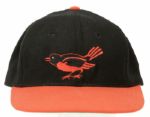 1958-62 Baltimore Orioles Tim McAuliffe Game Worn Cap (Second Era Style) (MEARS LOA) 