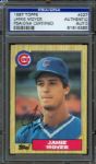 1987 Topps Cubs Jamie Moyer #227 Signed Rookie Card (PSA/DNA)