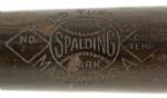 1920's Spalding Hand Turned Hickory Professional Model Game Used and Side Written Bat (MEARS LOA)