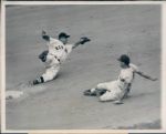 1948 Bobby Doerr Boston Red Sox "The Sporting News Collection Archives" Original Type 1 8"x10" Photos - Lot of 2 - (Sporting News Collection Hologram/MEARS Type 1 Photo LOA)