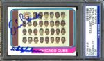 1974 Topps Cubs Team Card #211 Signed By Ernie Banks & Whitey Lockman (PSA/DNA)