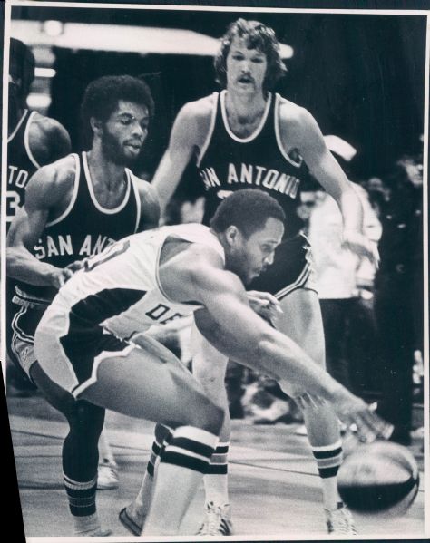 1976 Denver Nuggets "Denver Post Archives" Original Type 1 8"x10" Photos - Lot of 12 - (Denver Post Hologram/MEARS Type 1 Photo LOA)