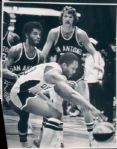 1976 Denver Nuggets "Denver Post Archives" Original Type 1 8"x10" Photos - Lot of 12 - (Denver Post Hologram/MEARS Type 1 Photo LOA)