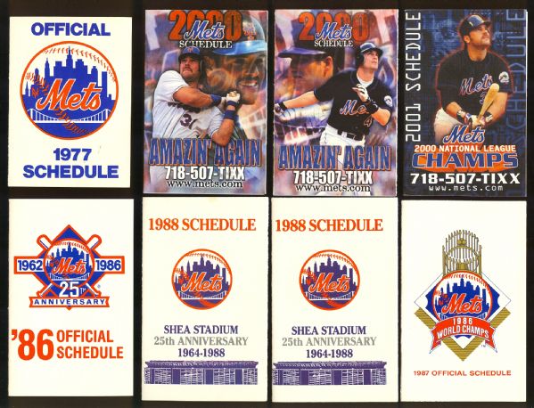 1986-1998 Milwaukee Brewers Pocket Schedules (5) - Robin Yount