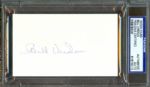 Bill Virdon Signed Index Card (PSA/DNA)