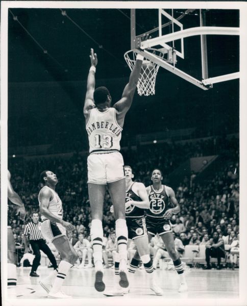 1960-70 circa Wilt Chamberlain Warriors, Lakers "SPORT Magazine Collection Archives" Original Type 1 Photo (SPORT Magazine Collection Hologram/MEARS Type 1 Photo LOA) - Lot of 12
