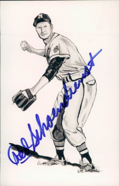 1950s Red Schoendienst St. Louis Cardinals Milwaukee Braves New York Giants Signed Photo - Lot of 11 - JSA