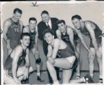 1940-41 Detroit Eagles First Generation Photo - Lot of 6 SPORT Magazine Archives (MEARS Type 1 LOA)
