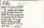 1953 Inaugural Season Milwaukee Braves 3 x 5 Post Card - Rare Miller Brewing & WTMJ radio advertising back