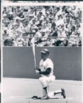 1970 (7/18/70) Willie Mays San Francisco Giants 3000th Hit "The Sporting News Collection Archives" Original Type 1 8"x10" Photos - Lot of 2 - (Sporting News Collection Hologram/MEARS Type 1 Photo LOA)