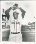 1951-53 depiction of Satchel Paige St. Louis Browns Signed Photo - JSA