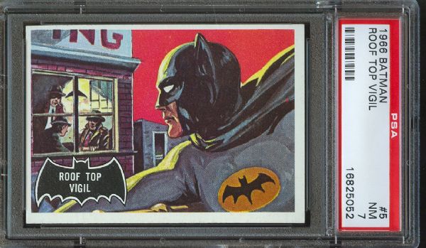 1966 Batman (Black Bat) Roof Top Vigil #5 PSA NM 7