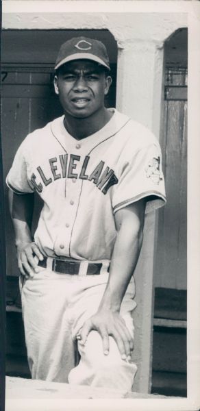 1948 Larry Doby Cleveland Indians "The Sporting News Collection Archives" Original Type 1 4"x8" Photo (Sporting News Collection Hologram/MEARS Type 1 Photo LOA)