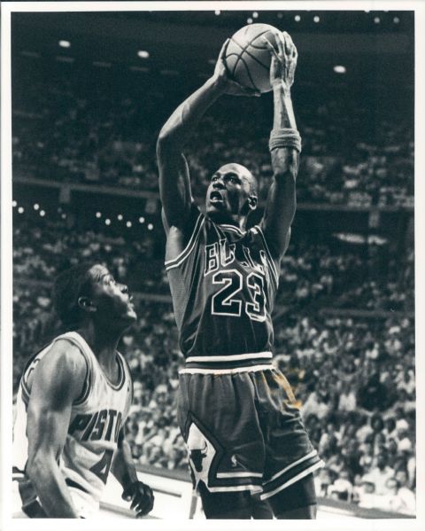 1990 Michael Jordan Chicago Bulls "The Sporting News Collection Archives" Original Type 1 8"x10" Photo (Sporting News Collection Hologram/MEARS Type 1 Photo LOA)
