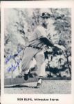 1950-60s Milwaukee Braves Atlanta Braves 5 x 7 Player Photos - 41 Signed - Lot of 122 - JSA