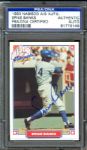 1993 Nabisco All-Star Autographs Cubs Ernie Banks Signed Card (PSA/DNA)