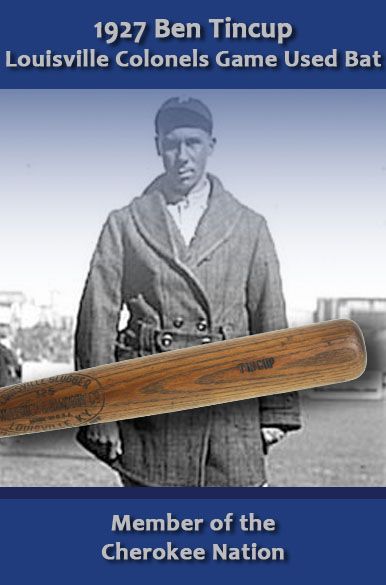 1927 Ben Tincup H&B Louisville Slugger Professional Model Game Used Bat - One of the First Native Americans in Major League Baseball -  1915 Phillies (MEARS A9.5) 1:1, Only known example