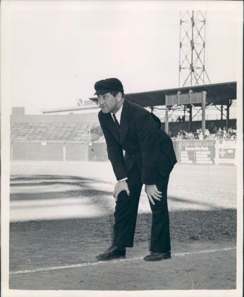 1941-65 Jocko Conlon Hall of Fame Umpire "The Sporting News Collection Archives" Original Type 1 Photo - Lot of 2 (Sporting News Collection Hologram/MEARS Type 1 Photo LOA)