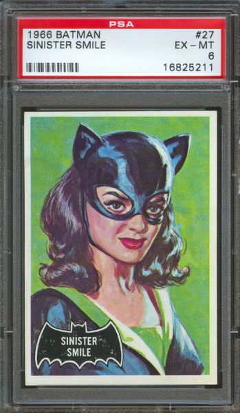 1966 Batman (Black Bat) Sinister Smile #27 PSA EX-MT 6