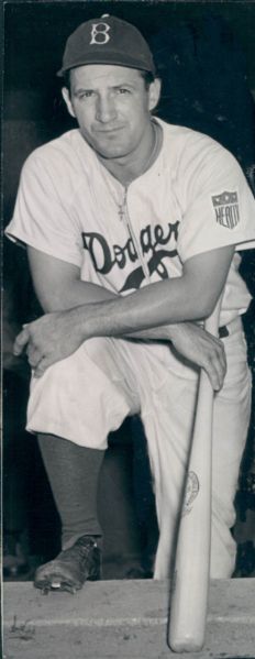 1943 Joe Medwick Brooklyn Dodgers "The Sporting News Collection Archives" Original Type 1 3"x6" Photo (Sporting News Collection Hologram/MEARS Type 1 Photo LOA)